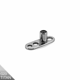 Titan Dermal Anchor Unterhaut Grundplatte – 1,2mm Innengewinde (G23 Titan)