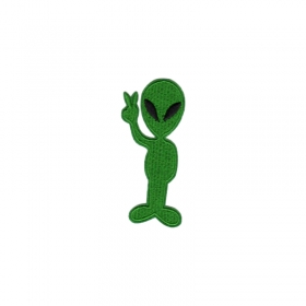 Patch Aufnäher Alien Grün