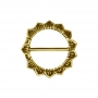 1 Paar Nippel Piercing Clicker Ring gold Lotusblume 24K PVD