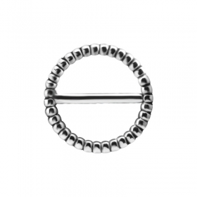 1 Paar Nippel Piercing Clicker Ring silber