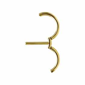 1 Paar Nippel Piercing Clicker Ring gold 24K PVD 1 Paar Nippel Piercing Clicker Ring gold 24K PVD