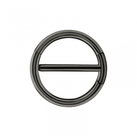 1 Paar Nippel Piercing Clicker Ring schwarz Hämatit PVD