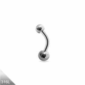 Bauchnabelpiercing Chirurgenstahl Kurz Schlicht – 4 Farben