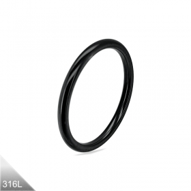 Ring Fingerring schwarz dünn anreichbar minimalist