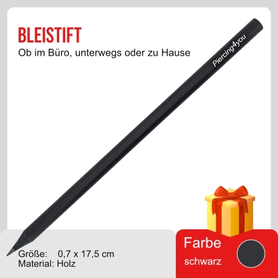 Bleistift schwarz 17,5cm Holz HB