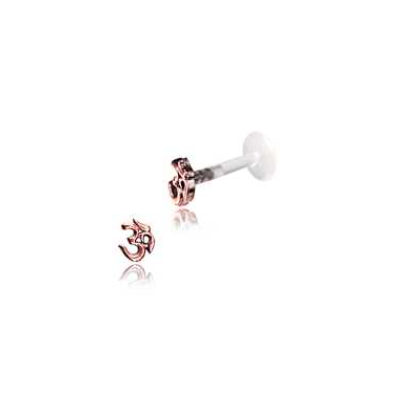 1mm Labret Push In PTFE Rosemessing Om Ohm