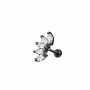 Tragus Helix Krone Crown schwarz Kristall klar