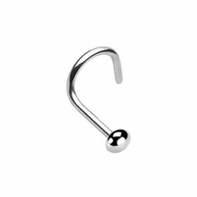 1mm Chirurgenstahl Nasenpiercing Spirale 4 Formen 1mm Chirurgenstahl Nasenpiercing Spirale 4 Formen