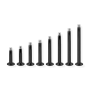 1,2mm - 1,6mm Labretstab Chirurgenstahl schwarz PVD