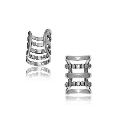 Ohrklemme Dreadschmuck Whitemessing