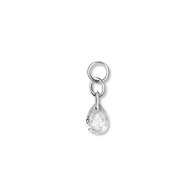 Anhänger Charm "Elegance Drop" aus echtem Cubic Zirkonia