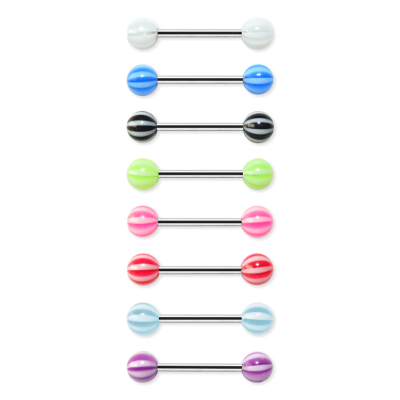 Zungenpiercing Chirurgenstahl Beachball