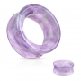 1 Paar Tunnel Amethyst Saddle Sattel Concav