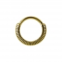 1,2mm Segmentring Clicker Gold Septum 3D PVD