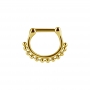 1,2mm Septum Clicker gold Kugelreihe