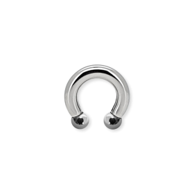 2mm - 10mm Hufeisenring silber Ball Circular Barbell für gedehnte Piercings