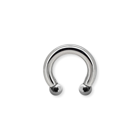 2mm - 10mm Hufeisenring silber Ball Circular Barbell für gedehnte Piercings