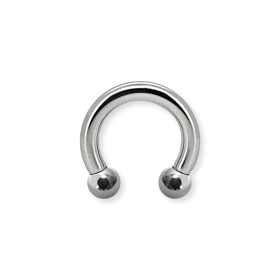 2mm - 10mm Hufeisenring silber Ball Circular Barbell für gedehnte Piercings