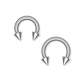 2mm - 8mm Hufeisenring silber Spitz Circular Barbell CB 2mm - 8mm Hufeisenring silber Spitz Circular Barbell CB