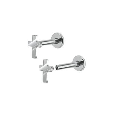 1,2mm Labret Innengewinde mit flachem Kreuz – Flat Back, viele Farben 1,2mm Labret Innengewinde mit flachem Kreuz – Flat Back, viele Farben