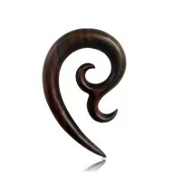 1 Paar Dehnschmuck Langspirale Narraholz 6mm