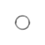 18K Weißgold Hinged Segmentring Clicker – 0,8mm Stärke, 7mm oder 8mm Innendurchmesser