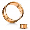 1 Paar Tunnel Stahl double flare rosegold PVD