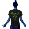 T-Shirt Symbol Print T  UV Lime Shrooms S