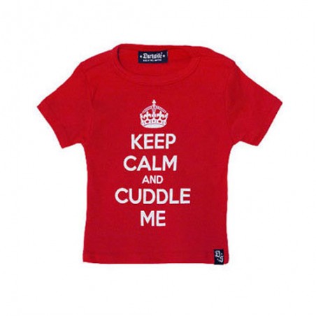 T-Shirt Body Keep Calm and Cuddle Me 12-18 Monat