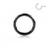 2mm - 3mm Segmentring Clicker Schwarz