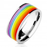 8mm Ring Bandring regenbogen rubber Pride