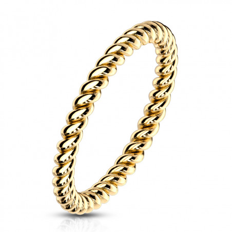 Ring Fingerring gold anreichbar dünn gedreht