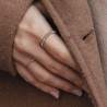 Ring Fingerring silber anreichbar dünn gedreht