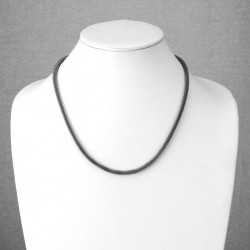 Kette aus Edelstahl Mesh Chain Schlauchkette silber Kette aus Edelstahl Mesh Chain Schlauchkette silber