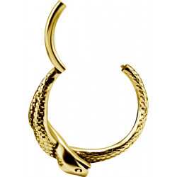 1,2mm Segmentring Clicker Gold Schlange ID wählbar PVD 1,2mm Segmentring Clicker Gold Schlange ID wählbar PVD