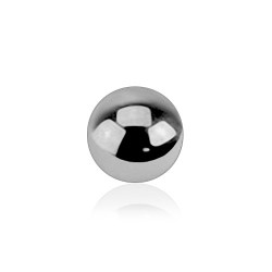 1,2mm - 1,6mm Gewinde Titan Kugel Ball silber