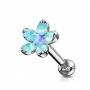Tragus Helix Opal blau Blume
