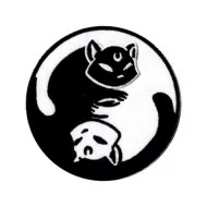Patch Aufnäher Yin und Yang Katze