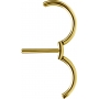 1 Paar Nippel Piercing Clicker Ring gold Lotusblume 24K PVD