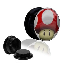 1 Paar Plug Dose Acryl Super Mario