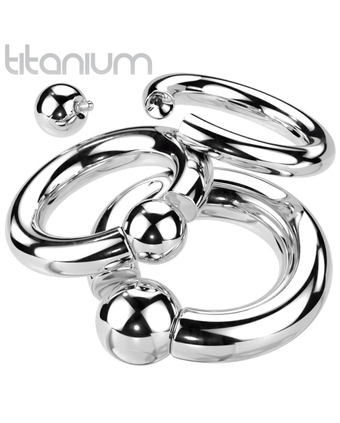 Treuheld Klemmkugelring Aus Titan - 1,6 Mm Stärke, 4 Mm Kugel, In 6 Durchmessern